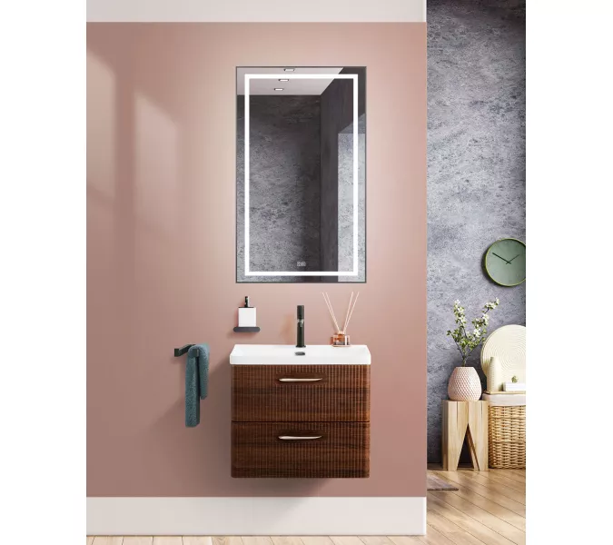 Тумба с раковиной подвесная BelBagno DUE Noce, Выбрать цвет: Орех, Выбрать размер: 50, изображение 11