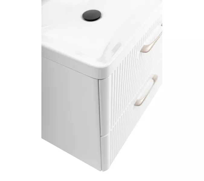 Тумба с раковиной подвесная BelBagno DUE Bianco Lucido, Выбрать цвет: Белый глянец, Выбрать размер: 50, изображение 6