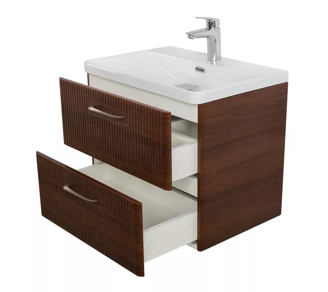 Тумба с раковиной подвесная BelBagno DUE Noce, Выбрать цвет: Орех, Выбрать размер: 50, изображение 6