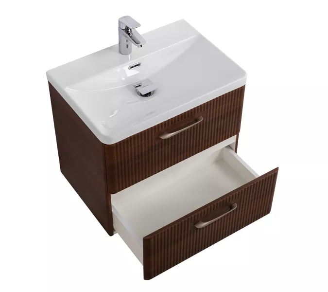 Тумба с раковиной подвесная BelBagno DUE Noce, Выбрать цвет: Орех, Выбрать размер: 50, изображение 3