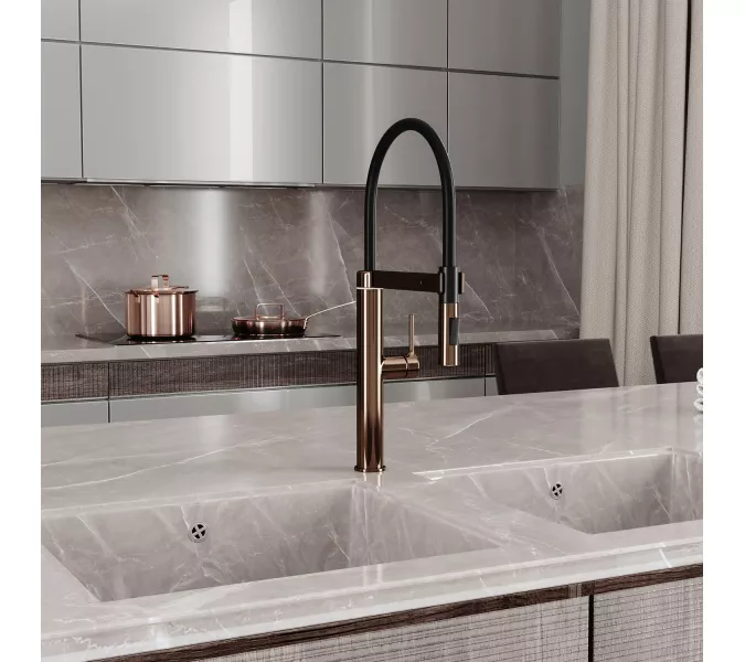 WasserKRAFT A8897 Смеситель для кухни сенсорный, Выбрать цвет: Розовое золото, изображение 3