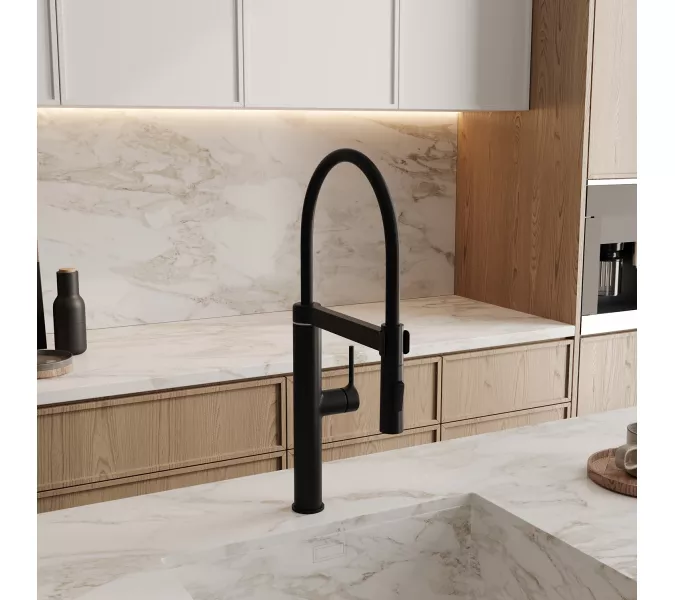 WasserKRAFT A8867 Смеситель для кухни сенсорный, Выбрать цвет: Черный, изображение 3