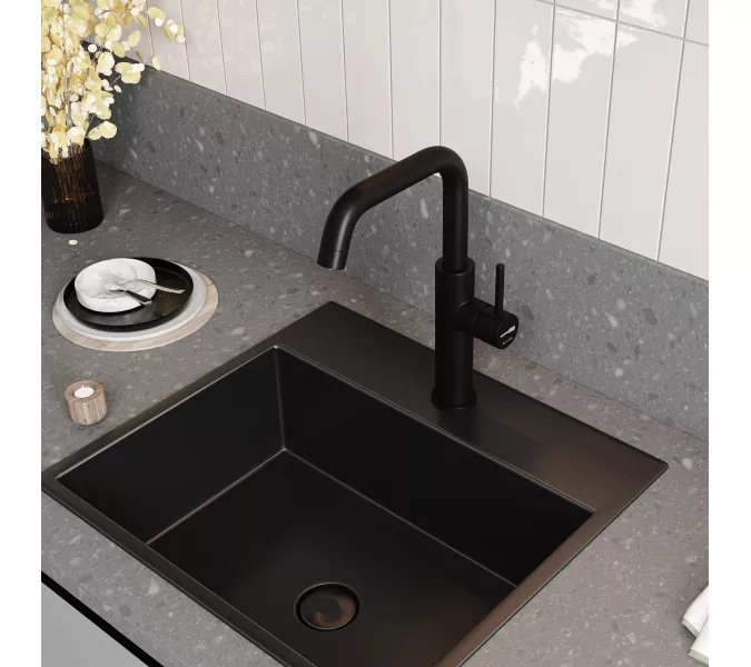 WasserKRAFT A8567 Смеситель для кухни с подключением к фильтру, Выбрать цвет: Черный, изображение 3