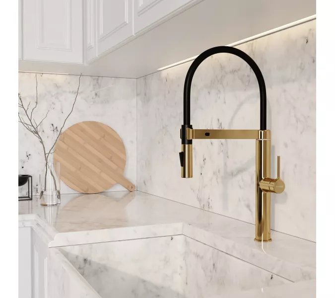 WasserKRAFT A8877 Смеситель для кухни сенсорный, Выбрать цвет: Золото, изображение 2