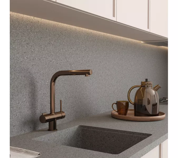 WasserKRAFT A8997 Смеситель для кухни под фильтр, Выбрать цвет: Розовое золото, изображение 3