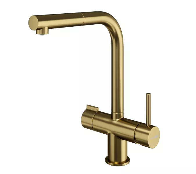WasserKRAFT A8987 Смеситель для кухни под фильтр, Выбрать цвет: Золото матовое
