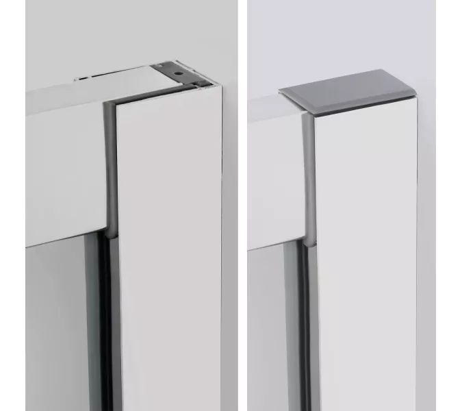 Душевой уголок полукруглый WasserKRAFT Main, Цвет стекла: прозрачное, Цвет профиля: Хром, Выбрать размер: 90х90, изображение 6