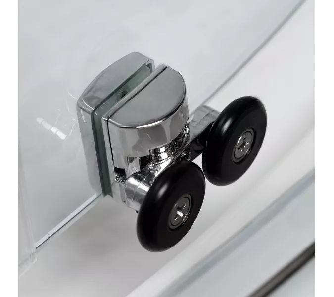 Душевой уголок полукруглый WasserKRAFT Main, Цвет стекла: прозрачное, Цвет профиля: Хром, Выбрать размер: 90х90, изображение 7