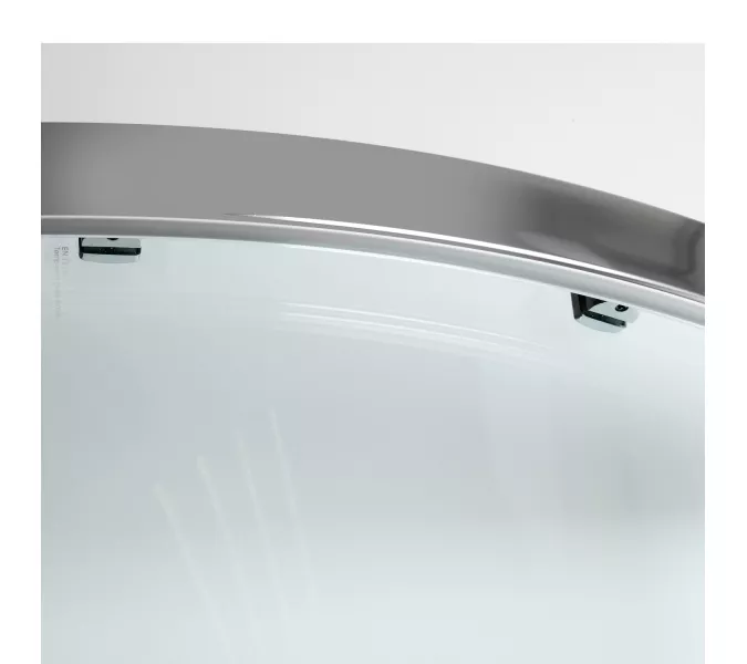 Душевой уголок полукруглый WasserKRAFT Main, Цвет стекла: прозрачное, Цвет профиля: Хром, Выбрать размер: 90х90, изображение 8