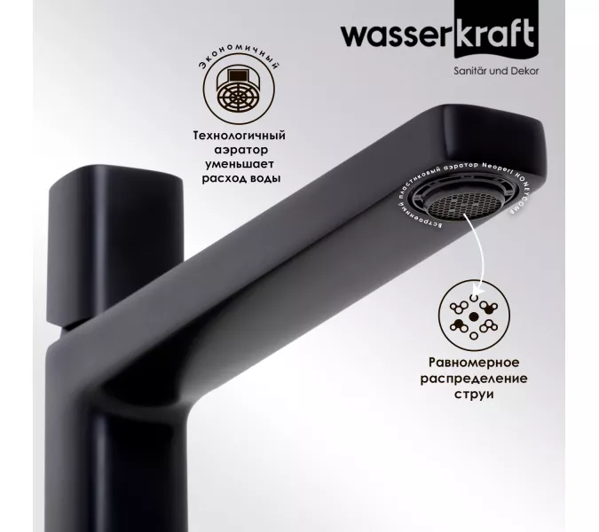 WasserKRAFT Nuthe 9103H Смеситель для умывальника, изображение 3