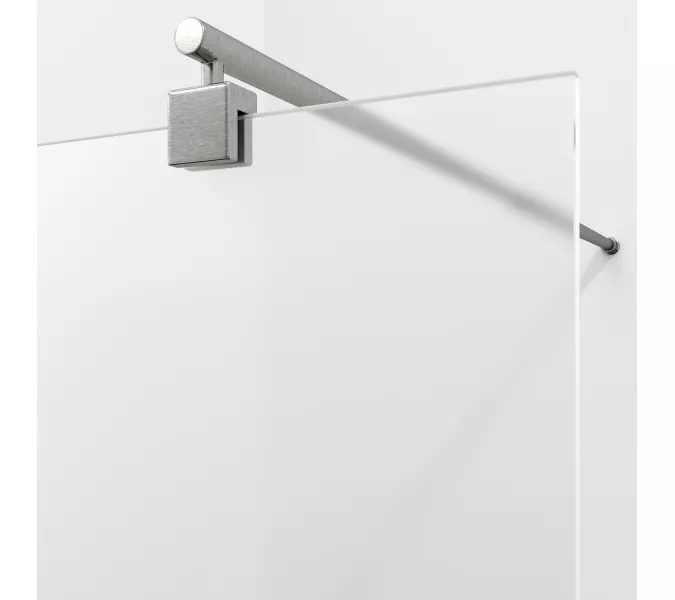 Душевая перегородка WasserKRAFT Rur 30W BN-MG  матовое/никель, Цвет стекла: матовое, Цвет профиля: Серый, Цвет профиля (вариация): Никель, Выбрать размер: 120, изображение 3