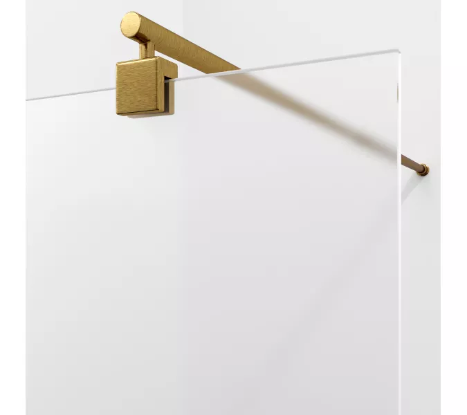 Душевая перегородка WasserKRAFT Rur 30W BG-MG матовое/матовое золото, Цвет стекла: матовое, Цвет профиля: Золото, Цвет профиля (вариация): Матовое золото, Выбрать размер: 110, изображение 4