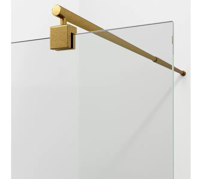 Душевая перегородка WasserKRAFT Rur 30W BG прозрачное/матовое золото, Цвет стекла: прозрачное, Цвет профиля: Золото, Цвет профиля (вариация): Матовое золото, Выбрать размер: 120, изображение 3