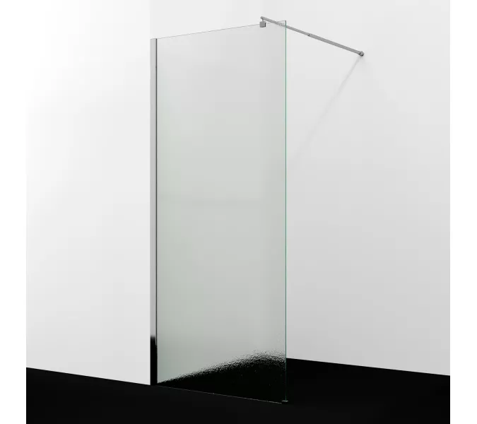 Душевая перегородка WasserKRAFT Rur 30W -TXG рифленое/хром, Цвет стекла: рифленое, Цвет профиля: Хром, Цвет профиля (вариация): Серебро, Выбрать размер: 100, изображение 2