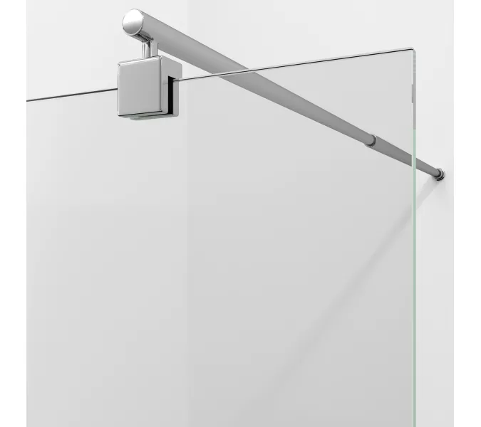 Душевая перегородка WasserKRAFT Rur 30W прозрачное/хром, Цвет стекла: прозрачное, Цвет профиля: Хром, Цвет профиля (вариация): Серебро, Выбрать размер: 110, изображение 3
