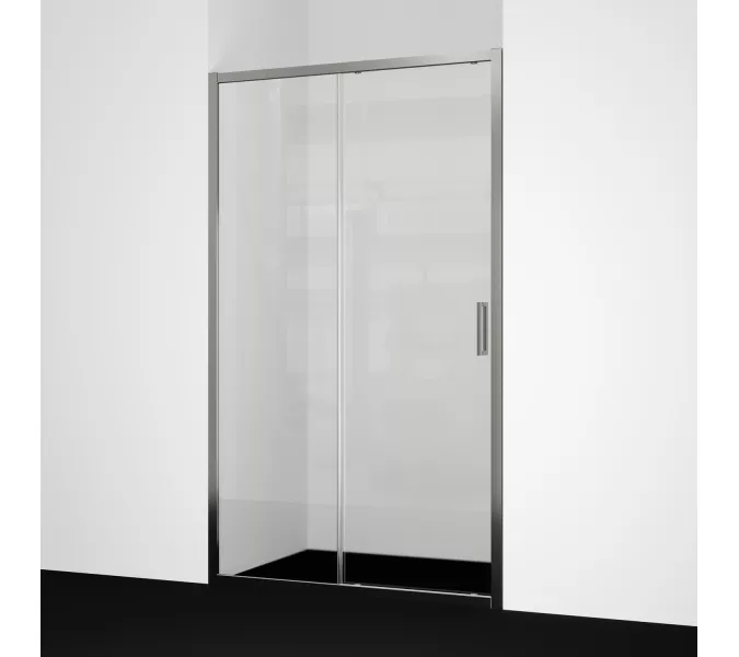 Душевая дверь WasserKRAFT Tauber 64S прозрачное/никель, Цвет стекла: прозрачное, Цвет профиля (вариация): Никель, Выбрать размер: 120, изображение 2