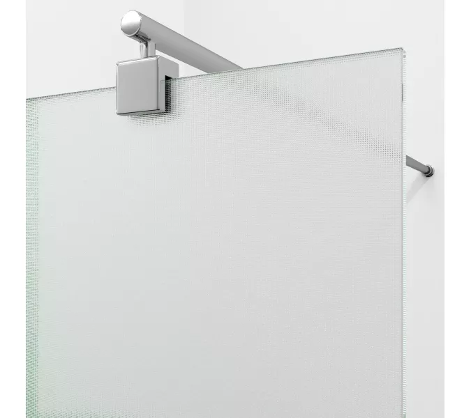 Душевая перегородка WasserKRAFT Rur 30W -TXG рифленое/хром, Цвет стекла: рифленое, Цвет профиля: Хром, Цвет профиля (вариация): Серебро, Выбрать размер: 100, изображение 3