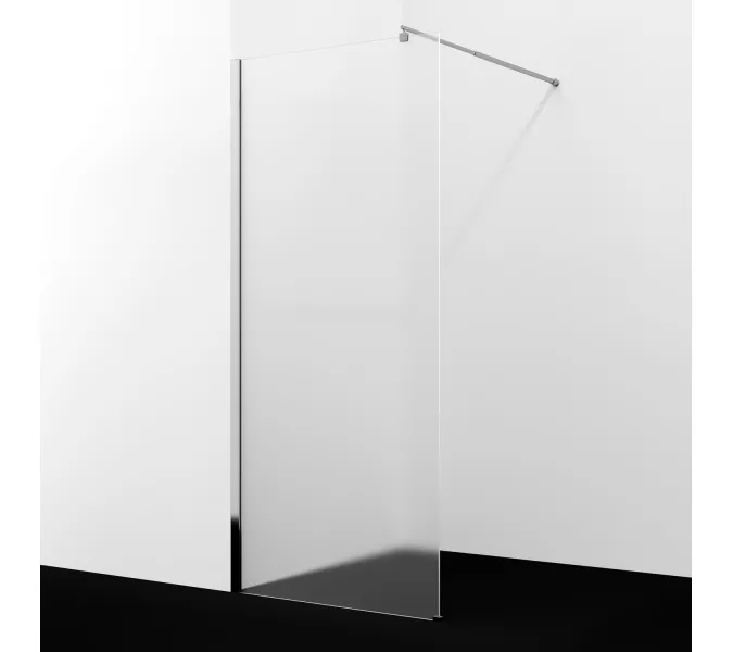 Душевая перегородка WasserKRAFT Rur 30W -MG матовое/хром, Цвет стекла: матовое, Цвет профиля: Хром, Цвет профиля (вариация): Серебро, Выбрать размер: 100, изображение 2