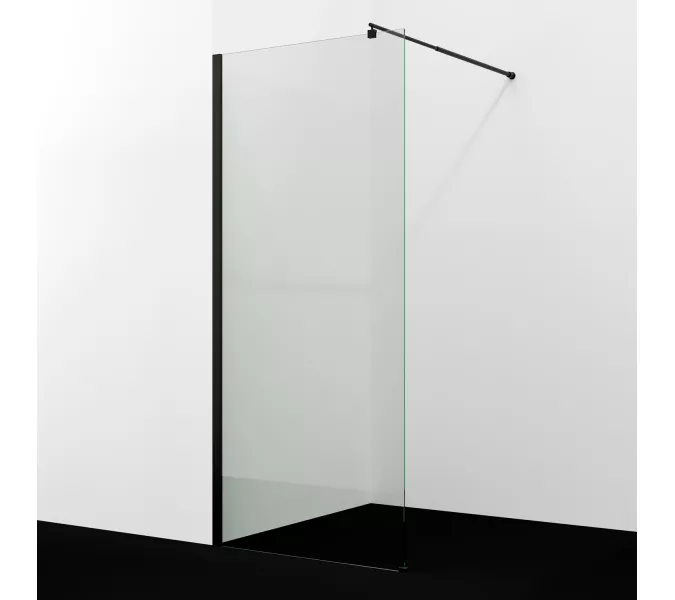 Душевая перегородка WasserKRAFT Rur 30W MB  прозрачное/черный, Цвет стекла: прозрачное, Цвет профиля: Черный, Цвет профиля (вариация): Черный, Выбрать размер: 110, изображение 2