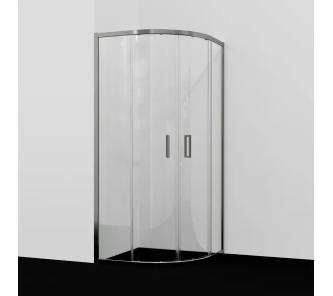 Душевой уголок WasserKRAFT Tauber 64S прозрачное/никель, Цвет стекла: прозрачное, Цвет профиля (вариация): Никель, Выбрать размер: 90х90