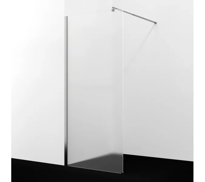 Душевая перегородка WasserKRAFT Rur 30W BN-MG  матовое/никель, Цвет стекла: матовое, Цвет профиля: Серый, Цвет профиля (вариация): Никель, Выбрать размер: 120, изображение 2