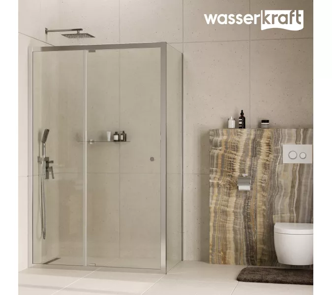 Душевой уголок WasserKRAFT  Aula 11P  прозрачное/хром, Цвет стекла: прозрачное, Цвет профиля (вариация): Хром, Выбрать размер: 90х90, изображение 10