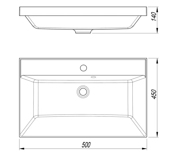 Тумба напольная "БАТЛЕР" (1 ящ.) с раковиной ASTI 50 Люкс антискрейтч серый PLUS, Выбрать цвет: Серый, Выбрать размер: 50, Внешний вид: с белой раковиной, изображение 7