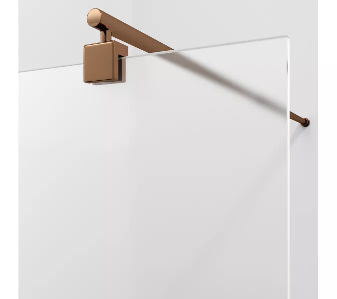 Душевая перегородка WasserKRAFT Rur 30W RG-MG матовое/розовое золото, Цвет стекла: матовое, Цвет профиля: Розовое золото, Цвет профиля (вариация): Розовое золото, Выбрать размер: 90, изображение 2