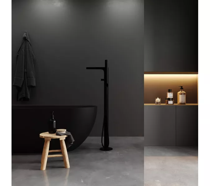 Душевая перегородка WasserKRAFT Rur 30W PG-MR зеркальное/глянц.золото, Цвет стекла: зеркальное, Цвет профиля: Золото, Цвет профиля (вариация): Глянцевое золото, Выбрать размер: 100, изображение 4