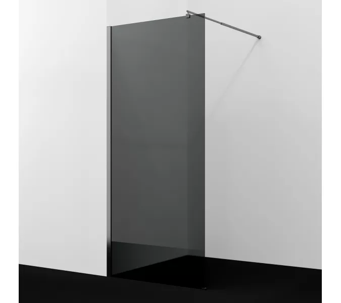 Душевая перегородка WasserKRAFT Rur 30W GR-TG тонирован/графит, Цвет стекла: тонированное, Цвет профиля: Серый, Цвет профиля (вариация): Графит, Выбрать размер: 90, изображение 2