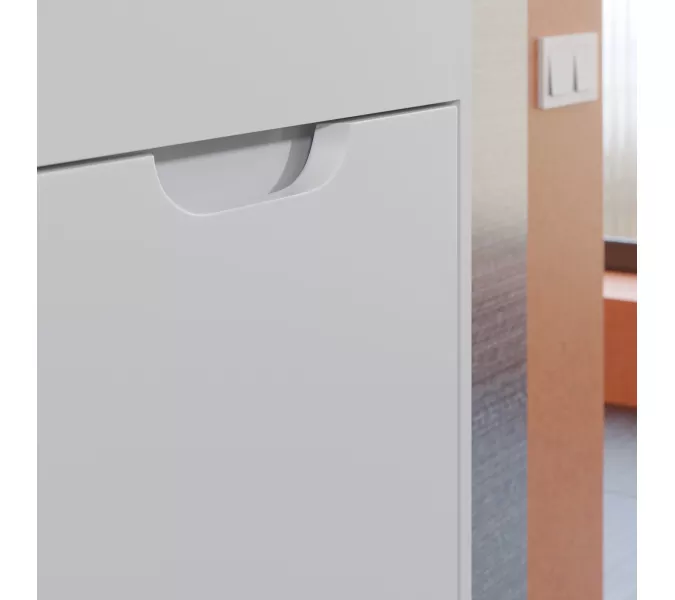 Тумба подвесная Uperwood Modul  белая матовая, Выбрать цвет: Белый матовый, Выбрать размер: 50, изображение 6