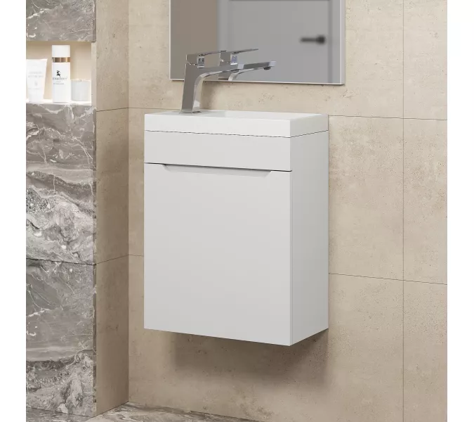 Тумба подвесная Uperwood Tanos 40 белая матовая, Выбрать цвет: Белый матовый