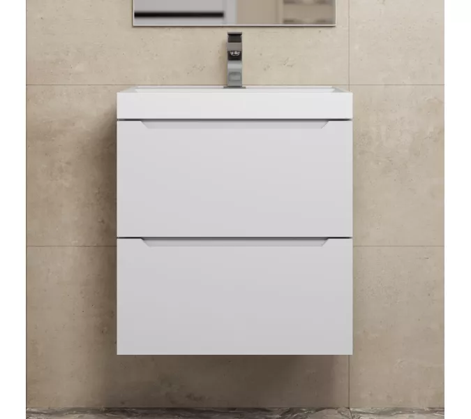 Тумба подвесная Uperwood Tanos NEW белая, Выбрать цвет: Белый матовый, Выбрать размер: 50, изображение 5