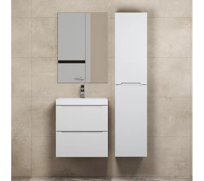 Тумба подвесная Uperwood Tanos белая матовая, Выбрать цвет: Белый матовый, Выбрать размер: 50, изображение 6