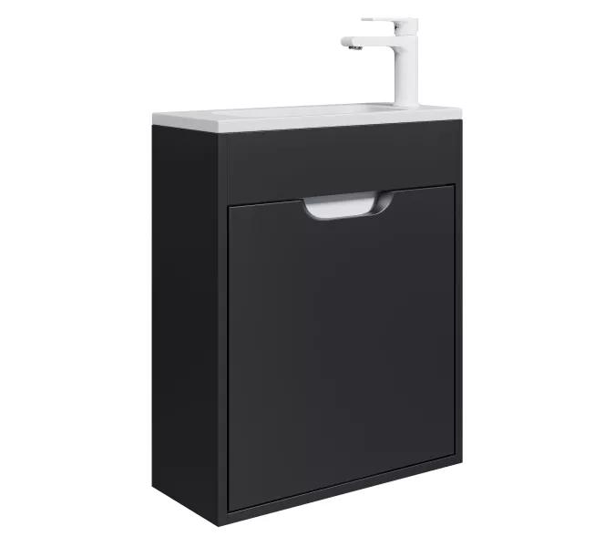 Тумба подвесная Uperwood Modul , черная матовая, Выбрать цвет: Черный матовый, Выбрать размер: 50, изображение 13