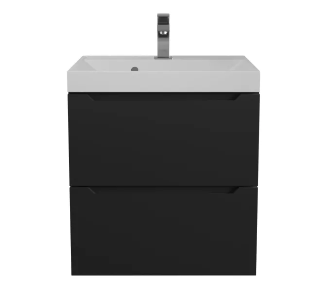 Тумба подвесная  Uperwood Tanos черная матовая, Выбрать цвет: Черный матовый, Выбрать размер: 50, изображение 8