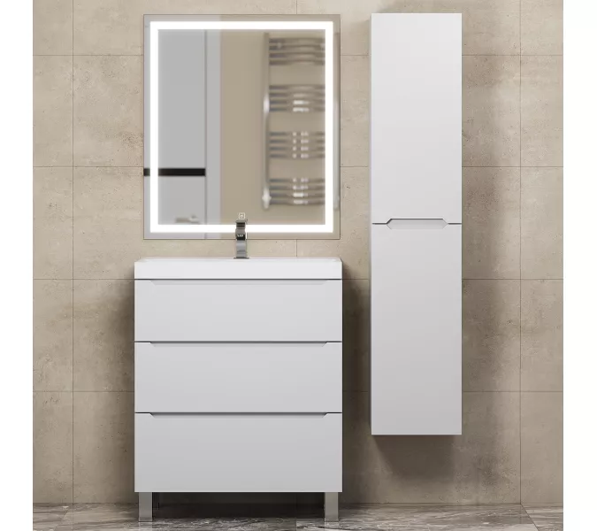 Тумба напольная  Uperwood Tanos белая, 2/3 ящика, Выбрать цвет: Белый, Выбрать размер: 70, Внешний вид: 3 ящика, изображение 4