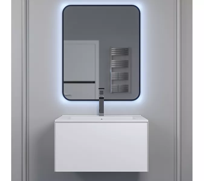 Тумба подвесная Uperwood Parma Premium, белая, Выбрать цвет: Белый матовый, Выбрать размер: 65, изображение 5