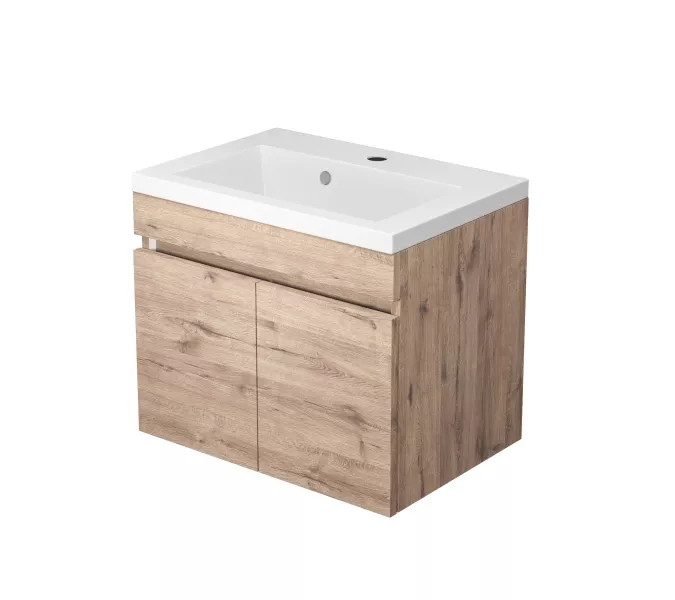 Тумба подвесная Uperwood Eva, 50 см,  Крафт Табачный, с дверцами, Выбрать цвет: Крафт Табачный, Выбрать размер: 50, изображение 10