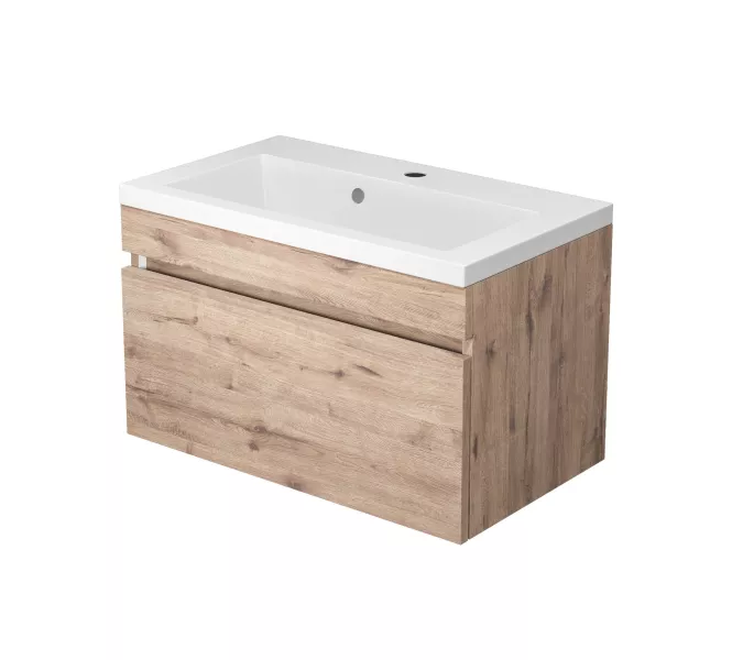 Тумба подвесная Uperwood Eva  Крафт Табачный, выдвижной ящик, Выбрать цвет: Крафт Табачный, Выбрать размер: 60, изображение 9