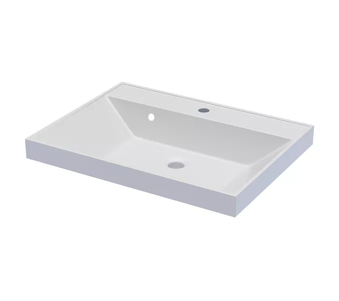 Раковина для ванной  Uperwood Classic, белая глянцевая, Выбрать цвет: Белый, Выбрать размер: 60