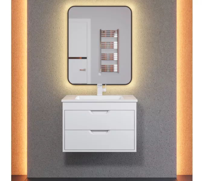 Тумба подвесная Uperwood Modul  белая матовая, Выбрать цвет: Белый матовый, Выбрать размер: 65, изображение 5