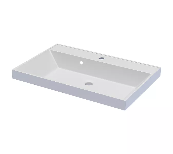 Раковина для ванной  Uperwood Classic, белая глянцевая, Выбрать цвет: Белый, Выбрать размер: 70