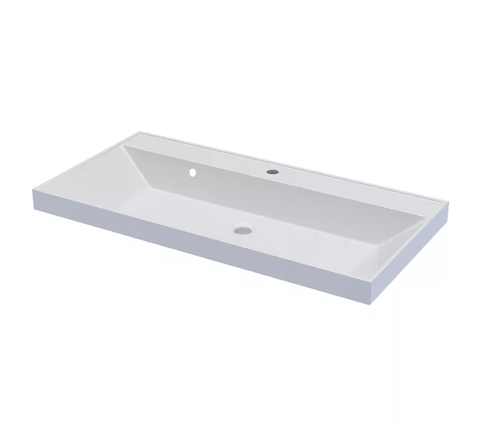 Раковина для ванной  Uperwood Classic, белая глянцевая, Выбрать цвет: Белый, Выбрать размер: 90