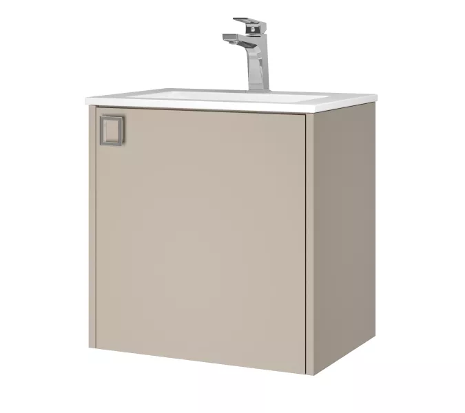 Тумба подвесная  Uperwood Aurora 50 см, бежевый матовый, Выбрать цвет: Бежевый матовый, изображение 7