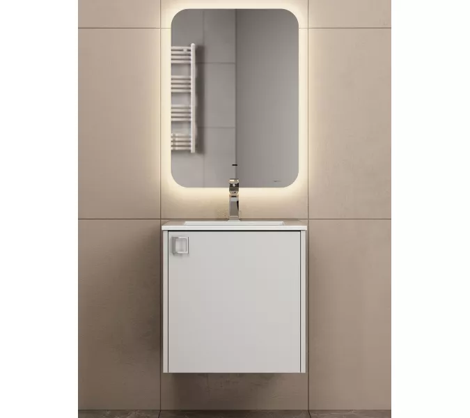 Тумба подвесная Uperwood Aurora 50 см, белый матовый, Выбрать цвет: Белый матовый, изображение 6