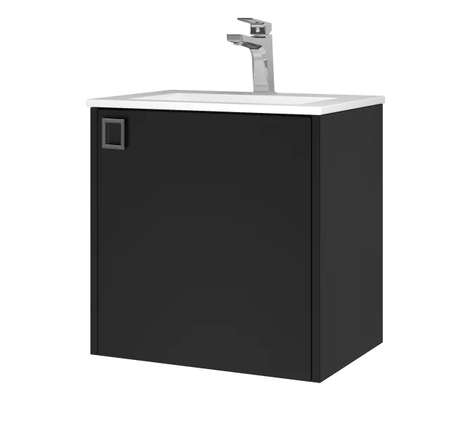 Тумба подвесная Uperwood Aurora 50 см, черный матовый, Выбрать цвет: Черный матовый, изображение 7