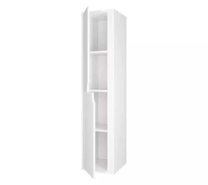 Шкаф-пенал  подвесной Uperwood Modul 33х150 см, белый матовый, Выбрать цвет: Белый матовый, изображение 5