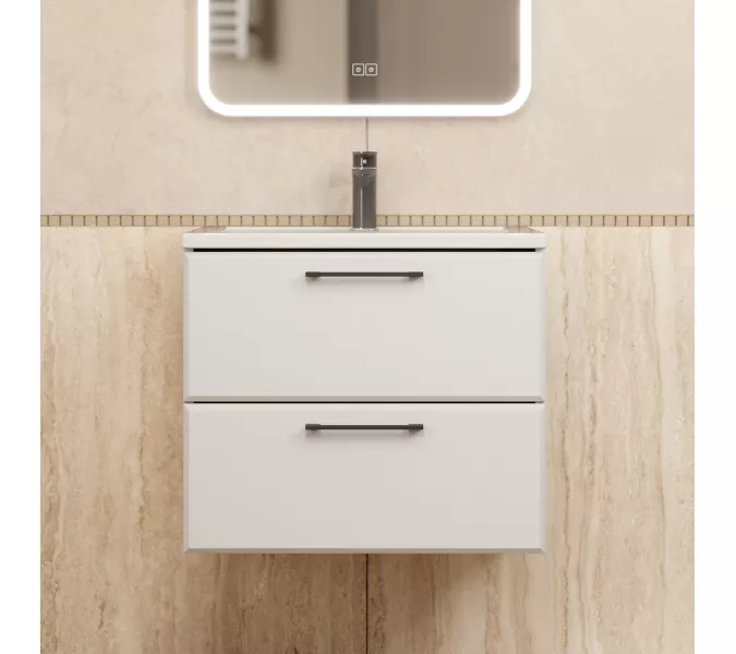 Тумба подвесная Uperwood Foster NEW  белая, Выбрать цвет: Белый, Выбрать размер: 60, изображение 2