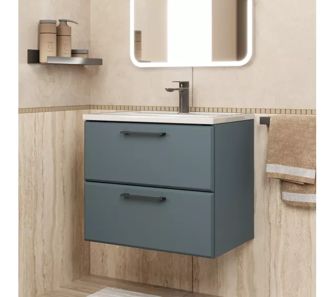 Тумба подвесная Uperwood Foster New серый графит, Выбрать цвет: Серый графит, Выбрать размер: 60